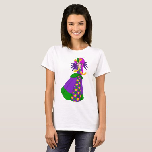 Mardi Gras Queen T-shirt voor dames (Voorkant volledig)