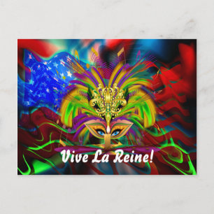Mardi Gras Queen Uitzicht merkt op Briefkaart