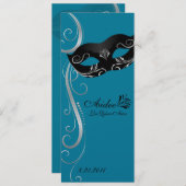 Mardi Gras Quince Kaart (Voorkant / Achterkant)