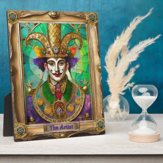 Mardi Gras Realm Portraits - The Artist Dali Fotoplaat (Zijkant)