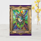 Mardi Gras Realm Portraits - The Priestess Kaart (Gele Bloem)