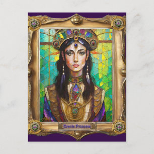 Mardi Gras Realm Portretten - De Creoolse Prinses Briefkaart