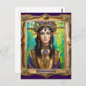 Mardi Gras Realm Portretten - De Creoolse Prinses Briefkaart (Voorkant / Achterkant)