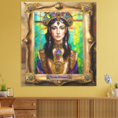 Mardi Gras Realm Portretten - De Creoolse Prinses Canvas Afdruk (Insitu (Woonkamer))