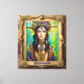 Mardi Gras Realm Portretten - De Creoolse Prinses Canvas Afdruk (Voorkant)