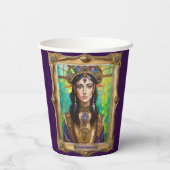 Mardi Gras Realm Portretten - De Creoolse Prinses Papieren Bekers (Achterkant)