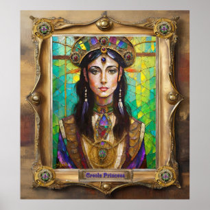Mardi Gras Realm Portretten - De Creoolse Prinses Poster