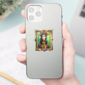 Mardi Gras Realm Portretten - De Creoolse Prinses Sticker (Telefoon)