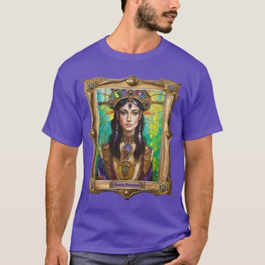 Mardi Gras Realm Portretten - De Creoolse Prinses T-shirt (Voorkant)