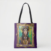 Mardi Gras Realm Portretten - De Creoolse Prinses Tote Bag (Voorkant)