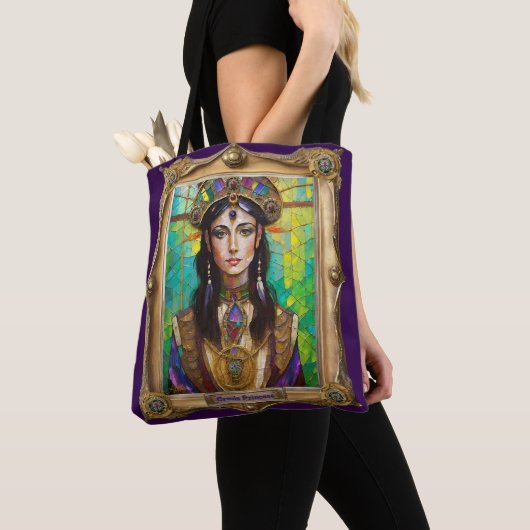 Mardi Gras Realm Portretten - De Creoolse Prinses Tote Bag (Dichtbij)