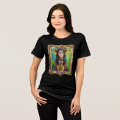 Mardi Gras Realm Portretten - De Creoolse Prinses Tri-Blend Shirt (Voorkant volledig)