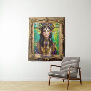 Mardi Gras Realm Portretten - De Creoolse Prinses Wandkleed