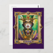 Mardi Gras Realm Portretten - De Koning Briefkaart (Voorkant / Achterkant)