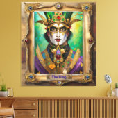 Mardi Gras Realm Portretten - De Koning Canvas Afdruk (Insitu (Woonkamer))