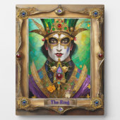 Mardi Gras Realm Portretten - De Koning Fotoplaat (Voorkant)