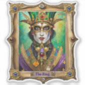 Mardi Gras Realm Portretten - De Koning Sticker (Voorkant)