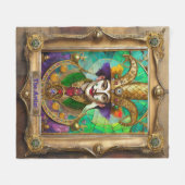 Mardi Gras Realm Portretten - De kunstenaar Dali Fleece Deken (Voorkant (Horizontaal))