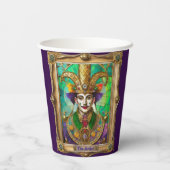 Mardi Gras Realm Portretten - De kunstenaar Dali Papieren Bekers (Achterkant)