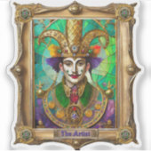 Mardi Gras Realm Portretten - De kunstenaar Dali Sticker (Voorkant)