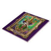 Mardi Gras Realm Portretten - De kunstenaar Dali Tegeltje (Zijkant)