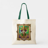 Mardi Gras Realm Portretten - De kunstenaar Dali Tote Bag (Achterkant)
