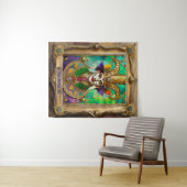 Mardi Gras Realm Portretten - De kunstenaar Dali Wandkleed (In Situ (horizontaal))