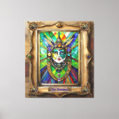 Mardi Gras Realm Portretten - De Priesteres Canvas Afdruk (Voorkant)