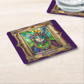 Mardi Gras Realm Portretten - De Priesteres Kartonnen Onderzetters (Schuin)
