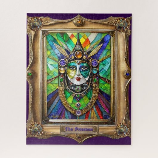 Mardi Gras Realm Portretten - De Priesteres Legpuzzel (Verticaal)