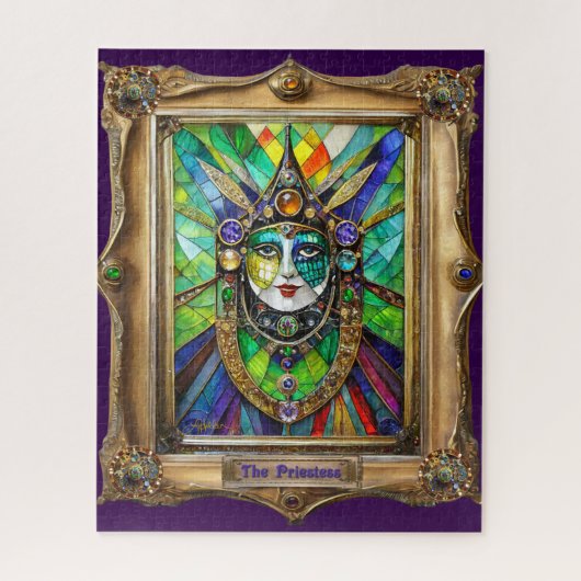 Mardi Gras Realm Portretten - De Priesteres Legpuzzel (Verticaal)
