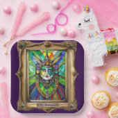 Mardi Gras Realm Portretten - De Priesteres Papieren Bordje (Feest)