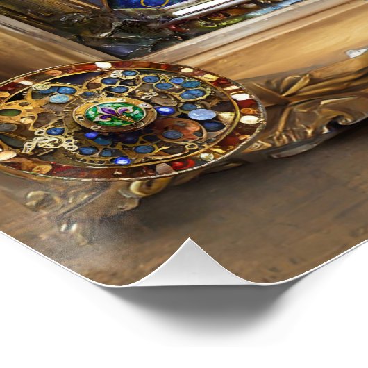 Mardi Gras Realm Portretten - De Priesteres Perfect Poster (Hoek)