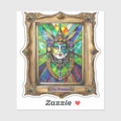 Mardi Gras Realm Portretten - De Priesteres Sticker (Vel)