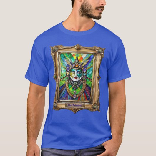 Mardi Gras Realm Portretten - De Priesteres T-shirt (Voorkant)