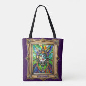 Mardi Gras Realm Portretten - De Priesteres Tote Bag (Achterkant)