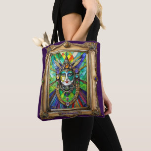 Mardi Gras Realm Portretten - De Priesteres Tote Bag