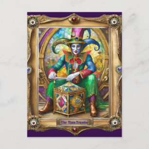 Mardi Gras Realm Portretten - De tijdreiziger Briefkaart