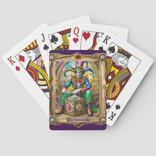 Mardi Gras Realm Portretten - De tijdreiziger Pokerkaarten (Achterkant)