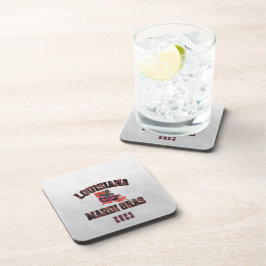 Mardi Gras Red Black Bier Onderzetter