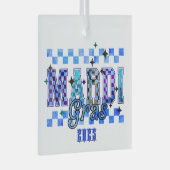 Mardi Gras Red Black Glas Ornament (Voorkant Rechts)