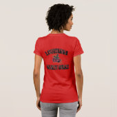 Mardi Gras Red Black T-shirt (Achterkant volledig)