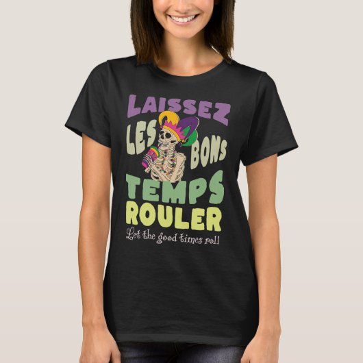 Mardi Gras Retro Style T-shirt (Voorkant)