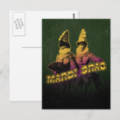 Mardi Gras Revelers Briefkaart (Voorkant / Achterkant)