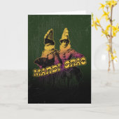 Mardi Gras Revelers Kaart (Gele Bloem)