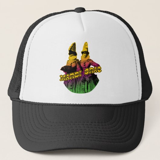 Mardi Gras Revelers Trucker Pet (Voorkant)
