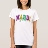 Mardi Gras Revelry Graphic - Feestelijk Carnaval T-shirt (Voorkant)