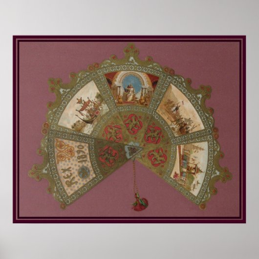 Mardi Gras Rex Ball 1890 Poster (Voorkant)