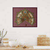 Mardi Gras Rex Ball 1890 Poster (Keuken)