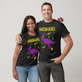 Mardi Gras Rex Dinosaur Mardi Grawr Bead Costume B T-shirt (Unisex)